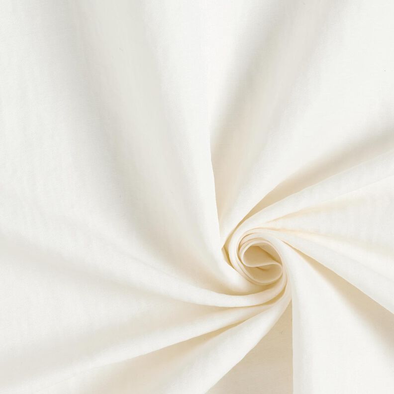 Tessuto per camicia misto viscosa-lino in tinta unita – bianco,  image number 1