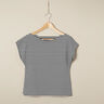 jersey di cotone righe sottili – nero/bianco,  thumbnail number 6