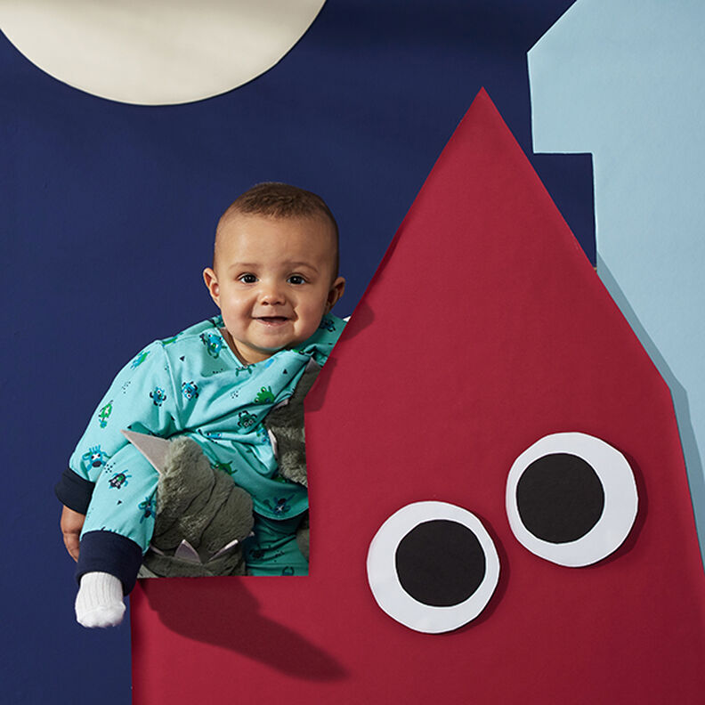 tessuto per bordi e polsini tinta unita &ndash; azzurro,  image number 8