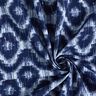 popeline di cotone Losanghe e gocce glitterate – indaco/bianco,  thumbnail number 3