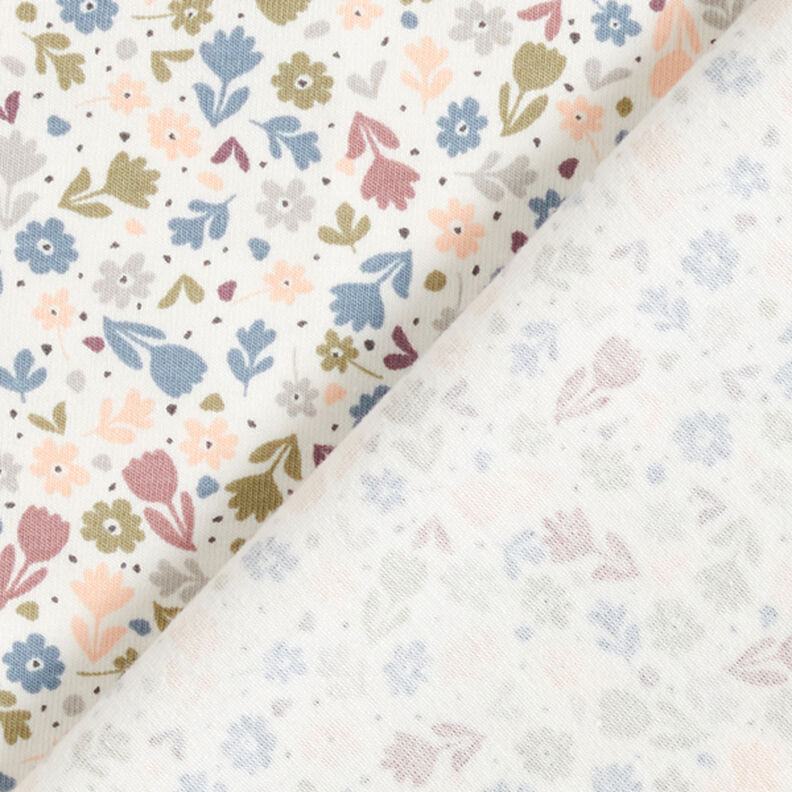 jersey di cotone Dolci fiori  – bianco lana,  image number 4