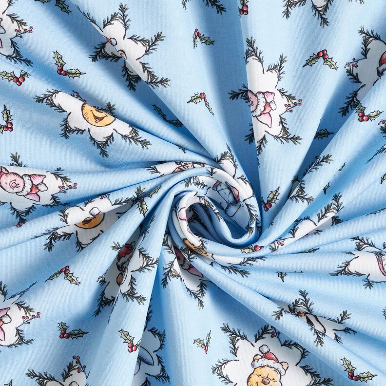 French terry, felpa estiva Winnie the Pooh Tessuto oggetto di licenza | Disney – azzurro, image number 3