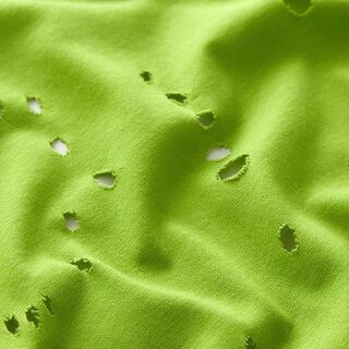 jersey di cotone, Destroyed – verde mela, 