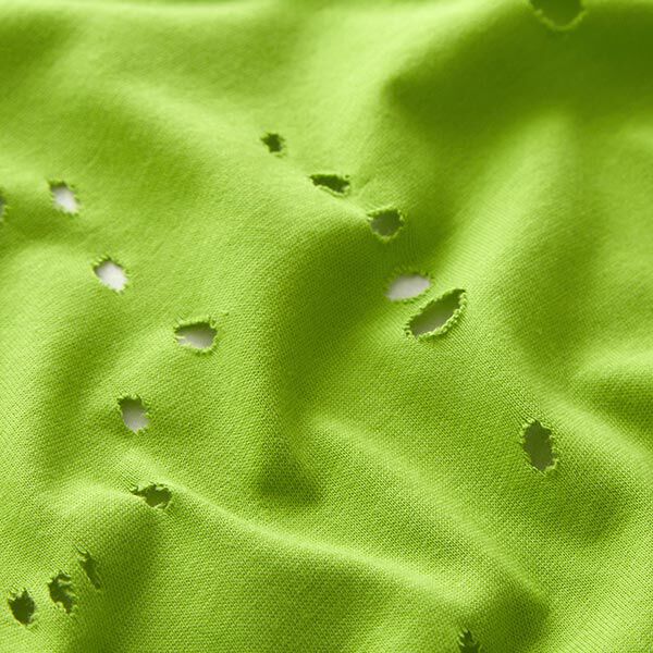 jersey di cotone, Destroyed – verde mela, image number 2