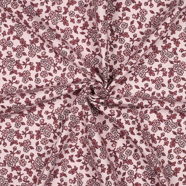 flanella di cotone fiorellini | Poppy Fabrics – rosé/malva, image number 3