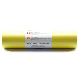 pellicola vinilica autoadesiva brillante [21cm x 3m] – giallo chiaro, 