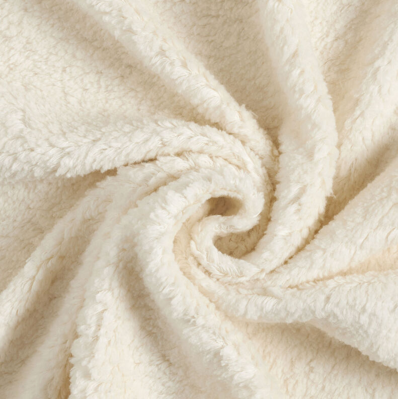 Sherpa Misto cotone tinta unita – bianco lana,  image number 1