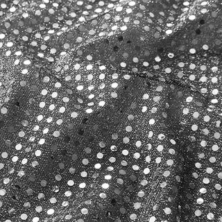 tessuto con paillettes, piccoli pois – argent metallica, 