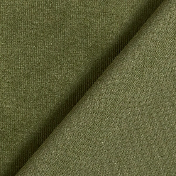 velluto a costine tinta unita – verde oliva scuro,  image number 4