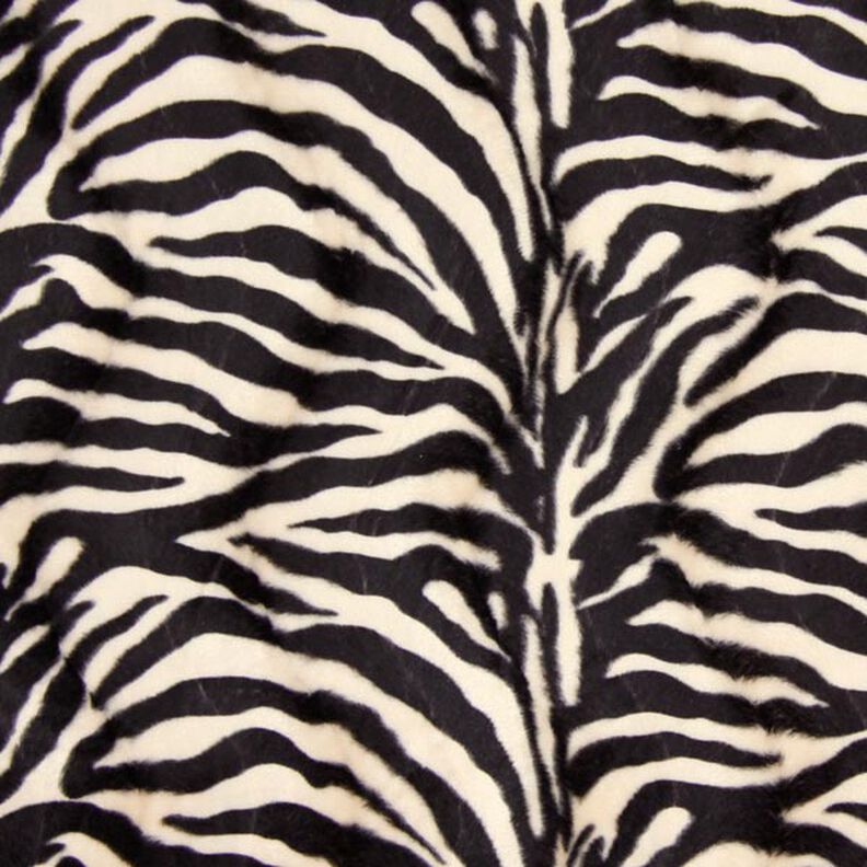 pelliccia sintetica zebra – crema/nero,  image number 1
