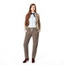 Tessuto a strisce per pantaloni – caramello/grigio,  thumbnail number 5