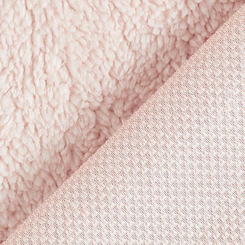 ecopelliccia tessuto teddy bear – rosa chiaro,  image number 3