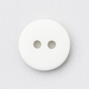Bottone tondo a 2 fori [Ø 11 mm] – bianco, 