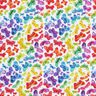 popeline di cotone Farfalle arcobaleno stampa digitale – bianco/mix di colori,  thumbnail number 1