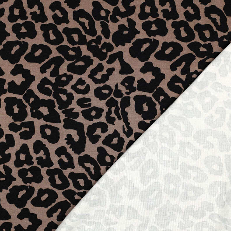 viscosa stretch leopardo | Poppy Fabrics – marrone, image number 4