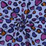 felpa garzata Cuori variopinti | Poppy Fabrics – blu acciaio,  thumbnail number 3