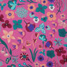 popeline di cotone Meadow Flower stampa digitale | Nerida Hansen – pink/petrolio,  thumbnail number 1