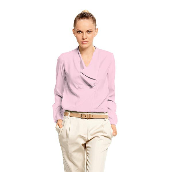 tessuto in misto cotone, righe sottili – bianco/rosa chiaro, image number 5
