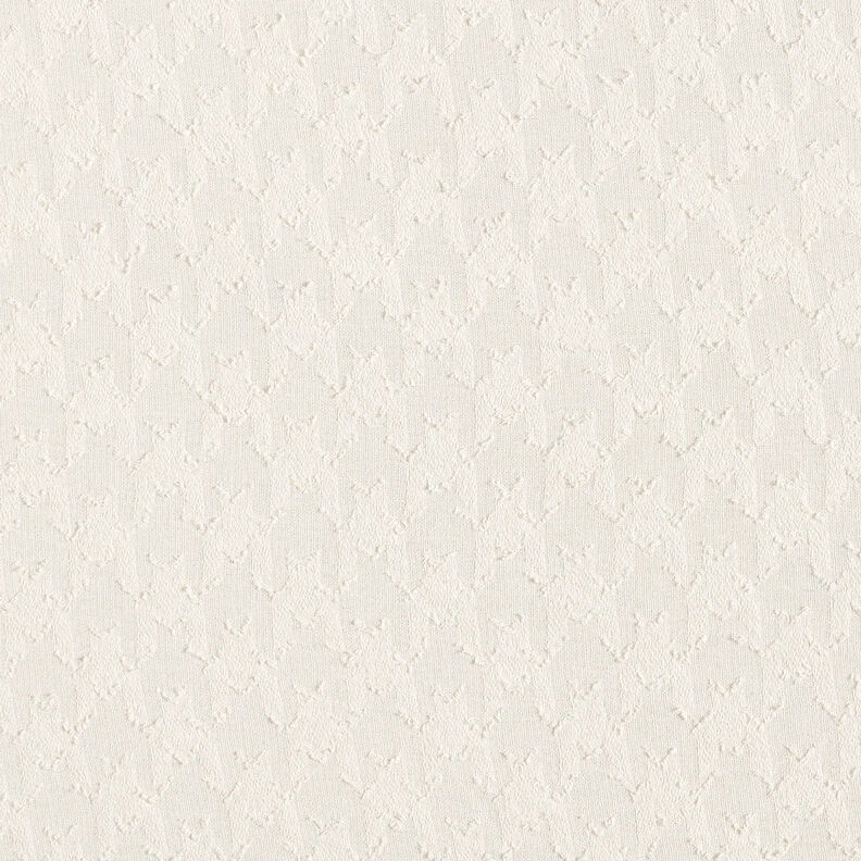 Jacquard Dobby pied de poule – bianco lana,  image number 1