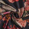 Quadri di fiori in chiffon crêpe – nero,  thumbnail number 3