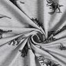French terry, felpa estiva dinosauri – argento/nero,  thumbnail number 3