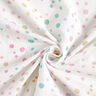 mussolina / tessuto doppio increspato Pois scarabocchiati multicolore stampa digitale – bianco lana,  thumbnail number 3