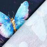jersey di cotone Farfalle e fiori scintillanti | Glitzerpüppi  – blu notte/blu ghiaccio,  thumbnail number 4