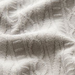jersey jacquard Misto cotone decorato a righe – grigio seta, 
