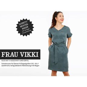 FRAU VIKKI - abito ampio con scollo a V e cintura, Studio Schnittreif | XS - XXL, 