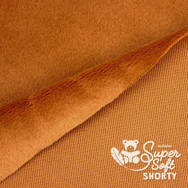 Tessuto peluche SuperSoft SHORTY [ 1 x 0,75 m | 1,5 mm ] - marrone chiaro | Kullaloo ,  image number 3