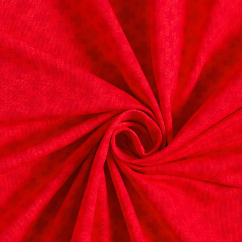 French terry, felpa estiva Tessuto con bordura essere medico d'urgenza un giorno – rosso/grigio,  image number 3