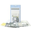Kit per biglietti augurali fai-da-te Natale  – argent metallica, 