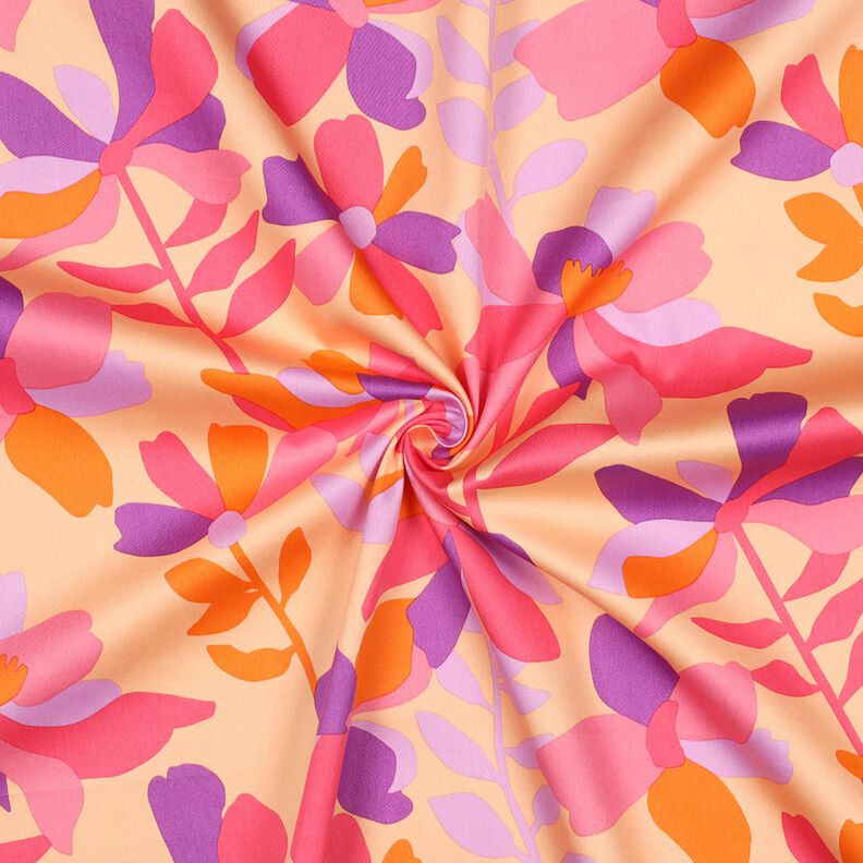 Satin di cotone Cloverdale | Nerida Hansen – albicocca/pink,  image number 3