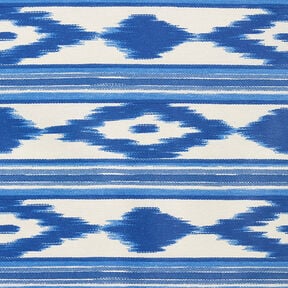 Cotone rivestito righe etno – blu, 