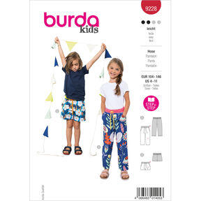 Pantaloni | Burda 9228 | 104-146, 