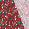 tessuto in cotone popeline Gnomi e abeti – rosso scuro,  thumbnail number 4