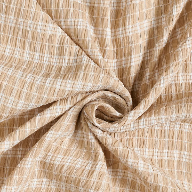 seersucker righe assortite – sabbia/bianco,  image number 3