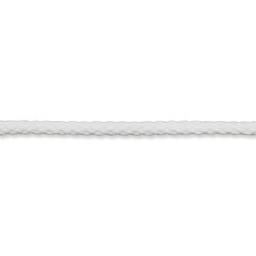 Cordoncino in cotone [Ø 5 mm] – bianco, 