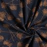 jersey di cotone Piante astratte – nero-azzurro/marrone chiaro,  thumbnail number 3