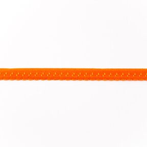 Fettuccia elastica pizzo [12 mm] – arancione, 