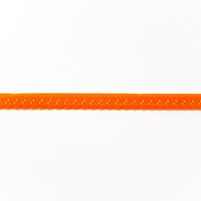 Fettuccia elastica pizzo [12 mm] – arancione, 