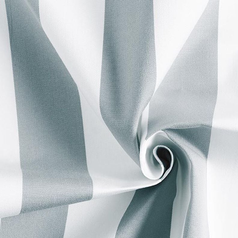 tessuto per tende da sole righe ampie – grigio chiaro/bianco,  image number 4