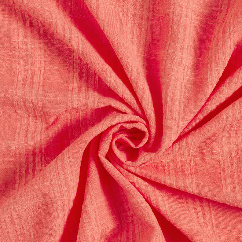 Tessuto Seersucker di misto cotone-viscosa – corallo,  image number 4