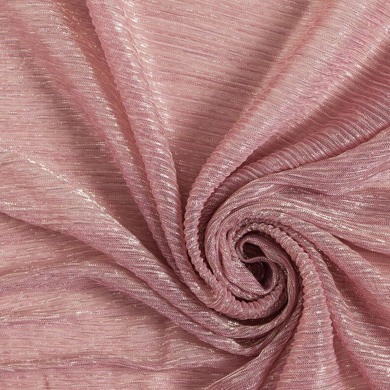 Plissettato con righe trasparenti glitterate – rosa,  image number 3
