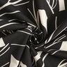 tessuto arredo panama Foglie eleganti – nero/naturale,  thumbnail number 3