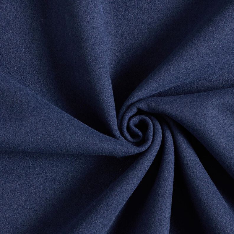Tessuto per cappotti in poliestere riciclato – blu marino, image number 1