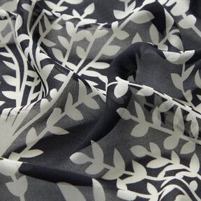 Grandi rami in chiffon &ndash; nero/bianco, 