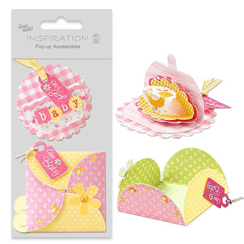 Kit per pop-up fai-da-te Baby Girl  – rosa,  image number 1