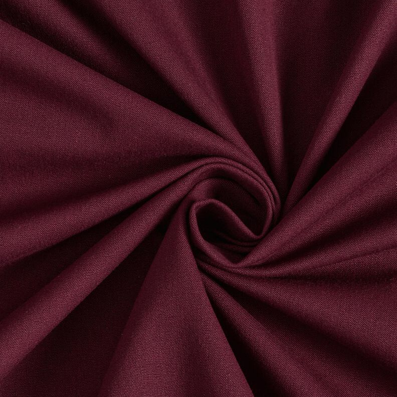 Pantaloni elasticizzati medi in tinta unita – rosso merlot,  image number 1