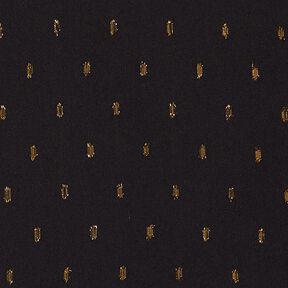 tessuto in viscosa, gocce glitter – nero, 